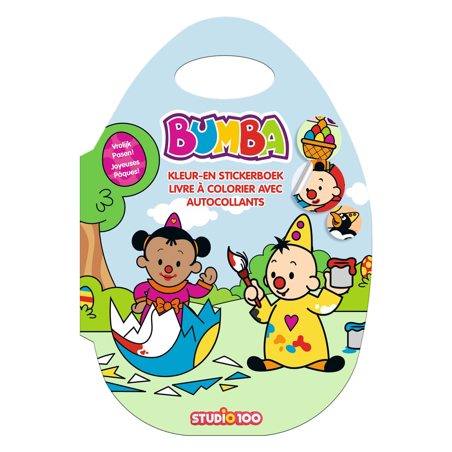 Studio 100 bumba kleur- en stickerboek pasen