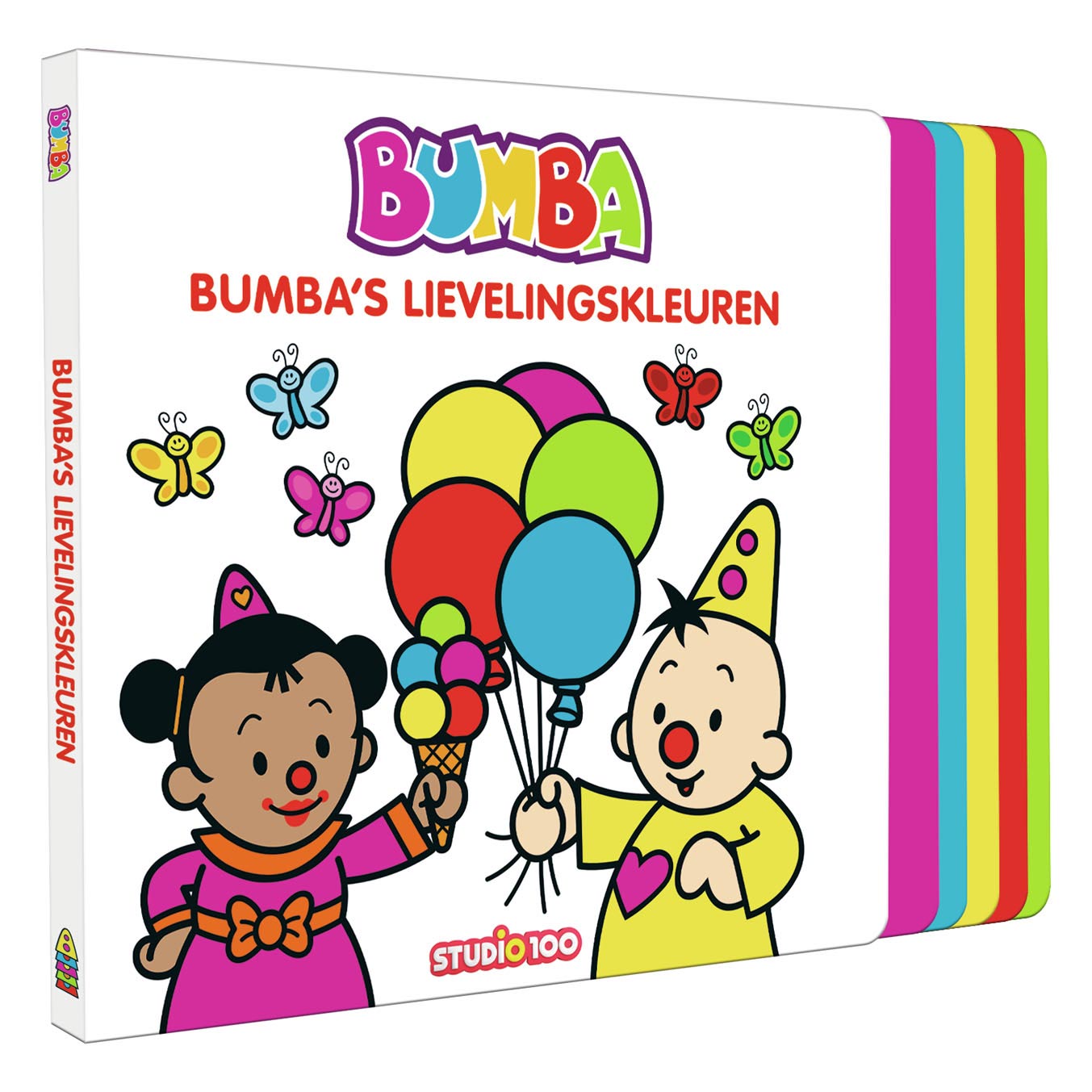 Studio 100 bumba kartonboek met trapjes - bumba's lievelingskleuren