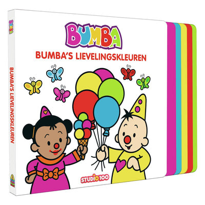 Studio 100 bumba kartonboek met trapjes - bumba's lievelingskleuren