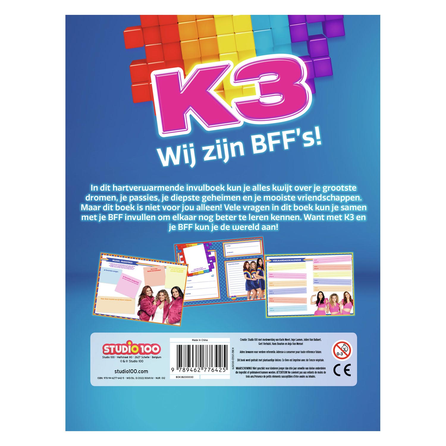 Studio 100 k3 bff invulboek
