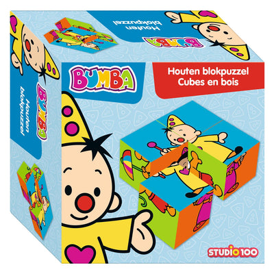 Bumba houten blokpuzzel, 4st.