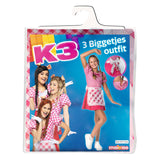 Studio 100 k3 verkleedjurk - 3 biggetjes, 3-5 jaar - afbeelding 2