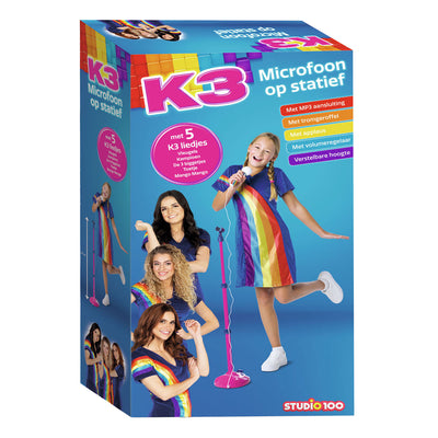 Studio 100 k3 microfoon op statief