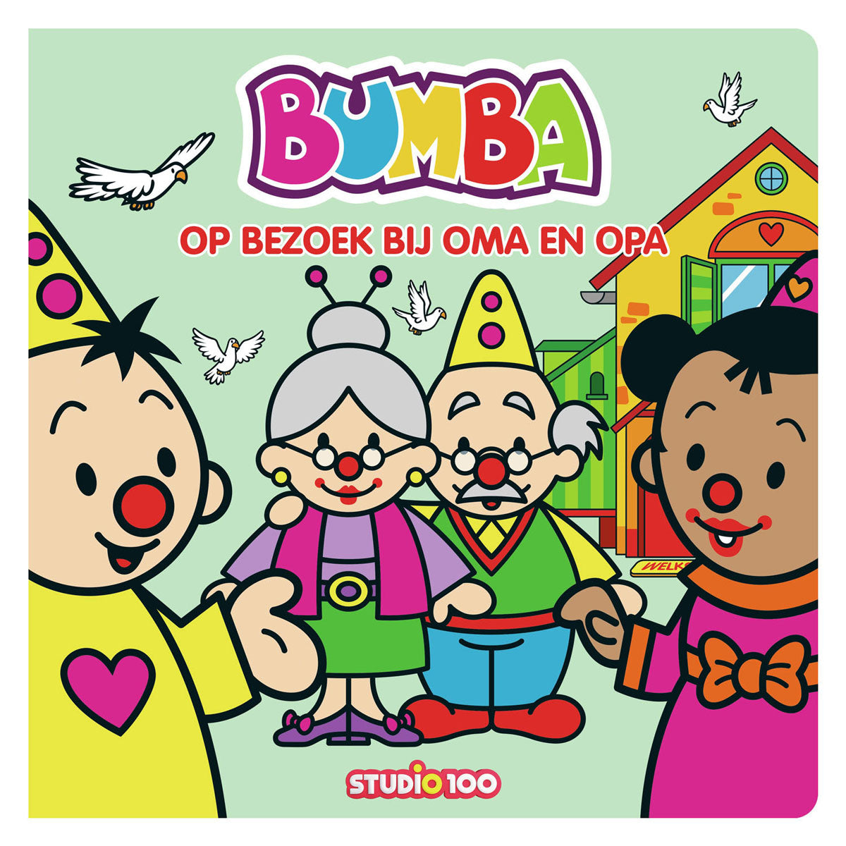 Studio 100 bumba kartonboek - op bezoek bij oma en opa