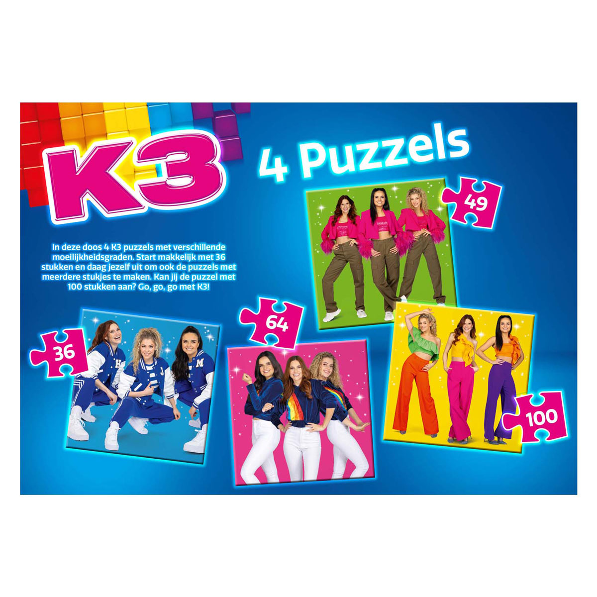 K3 4in1 puzzel - sterretjes
