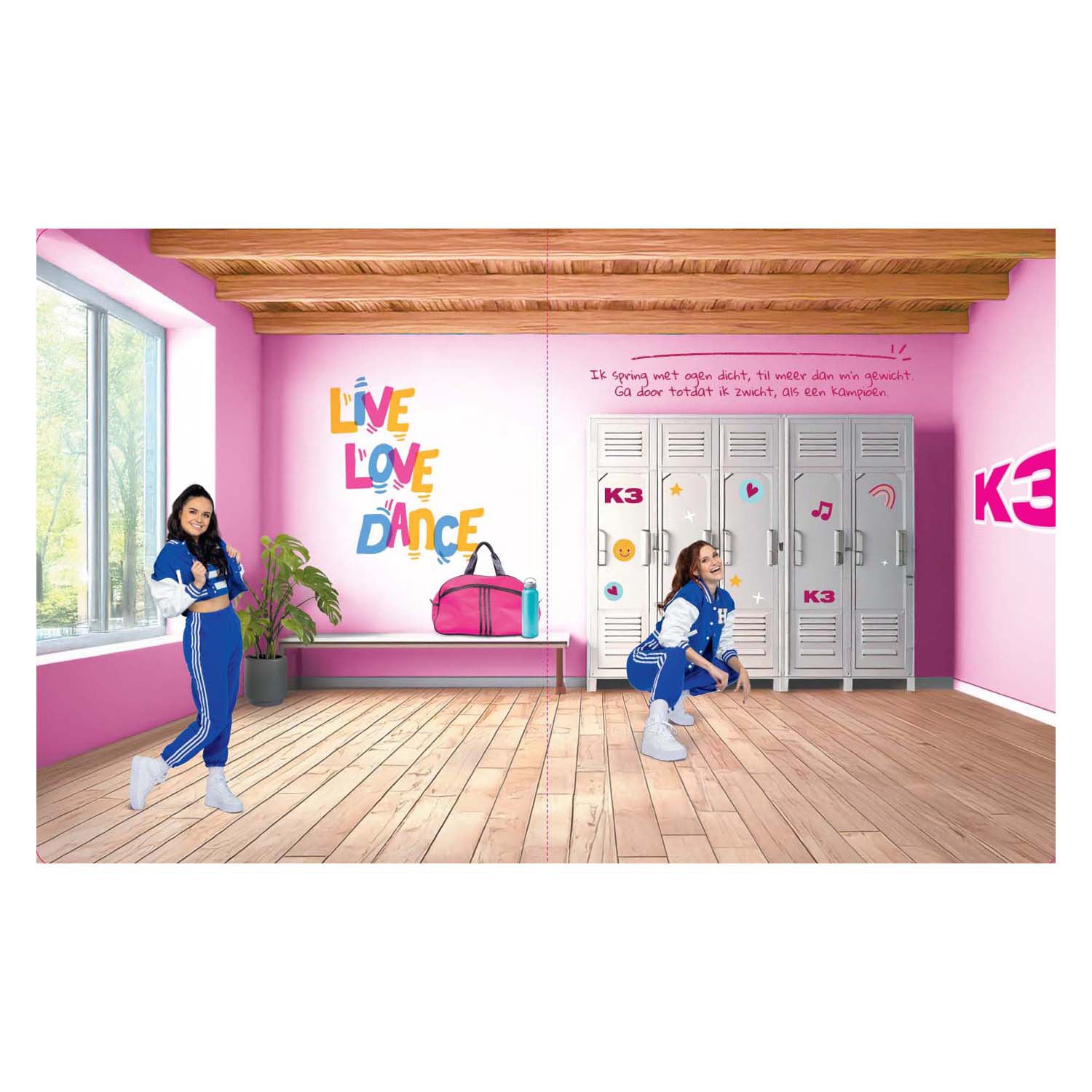 Studio 100 k3 magneetboek - met 20 magneten