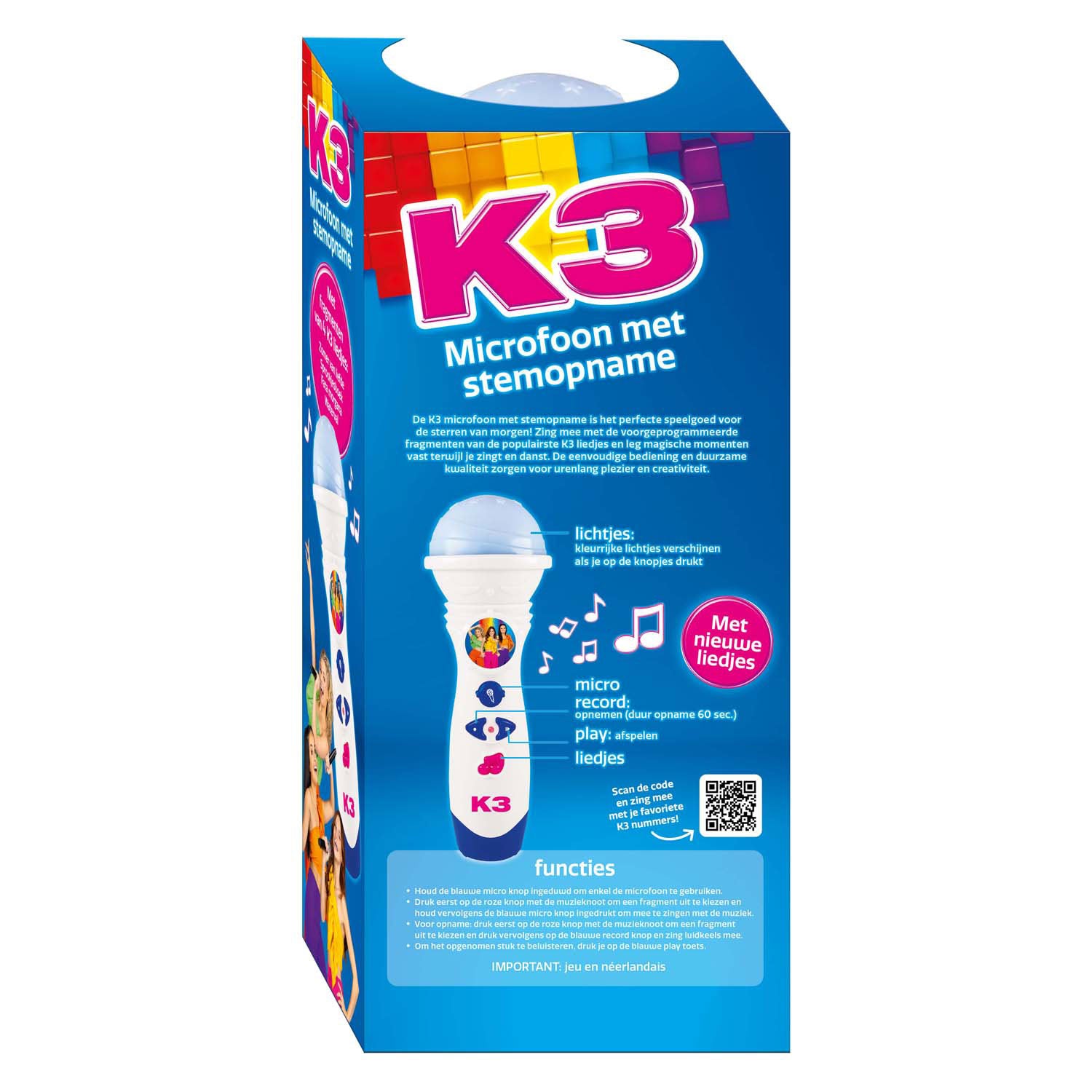 Studio 100 k3 microfoon met stemopname
