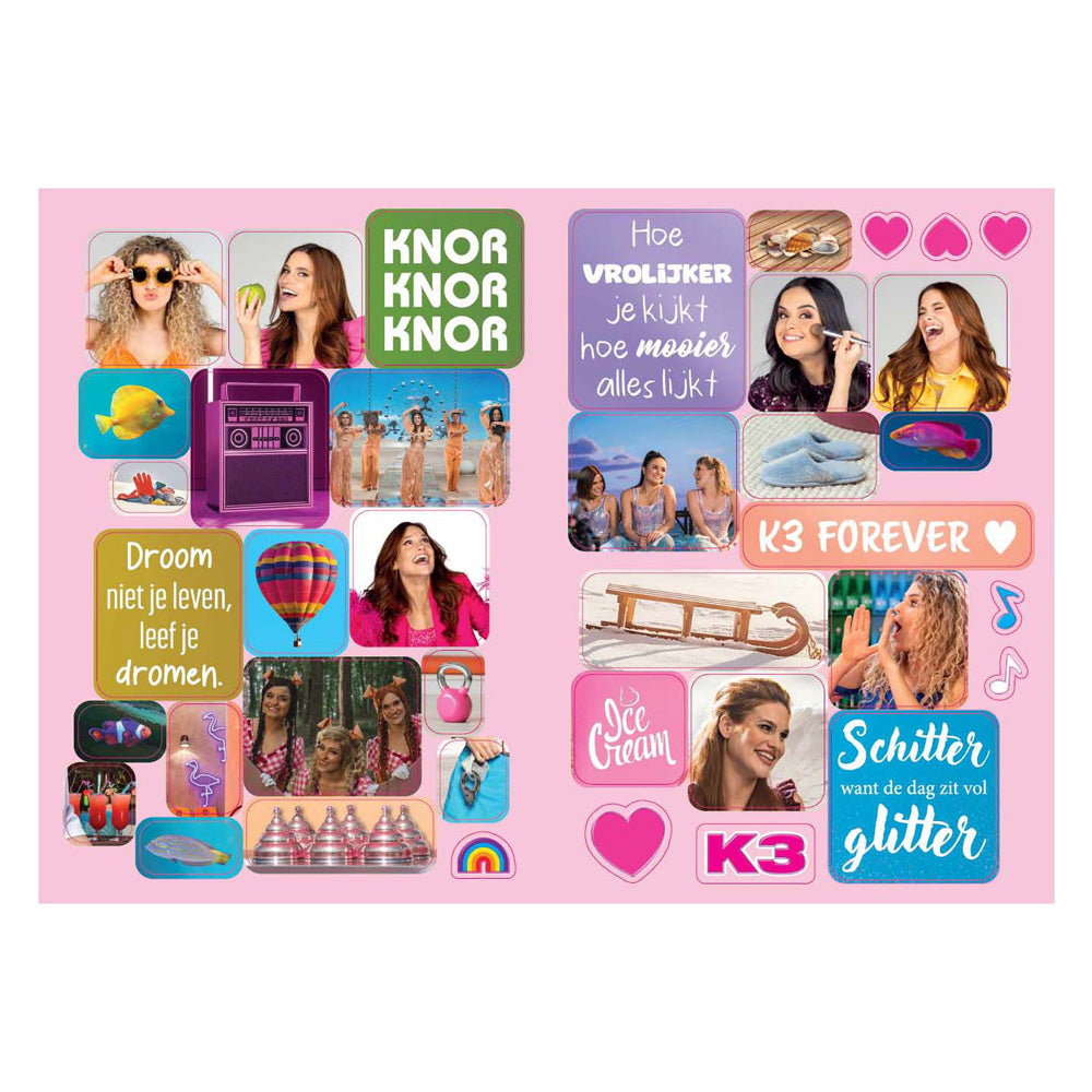 Studio 100 k3 stickerboek - stickerfun xl