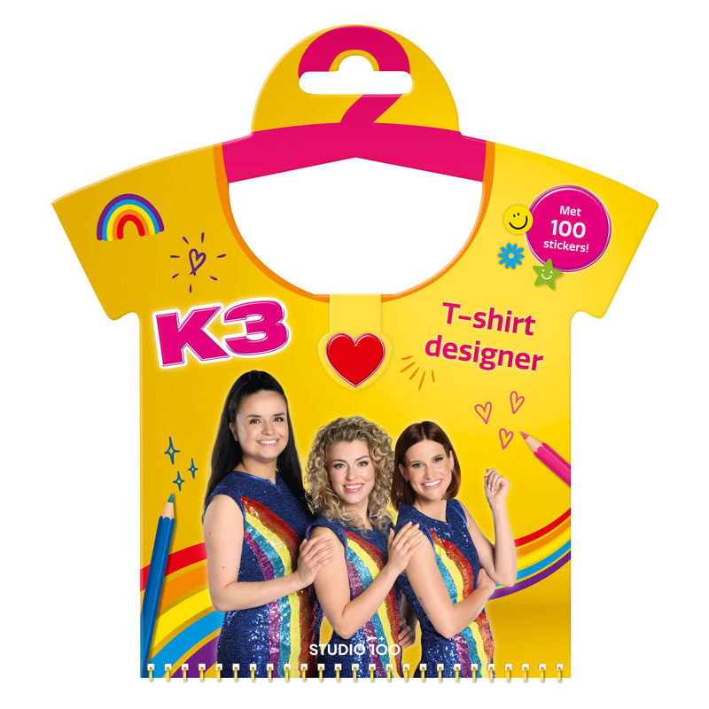 Studio 100 k3 doeboek - t-shirt designer