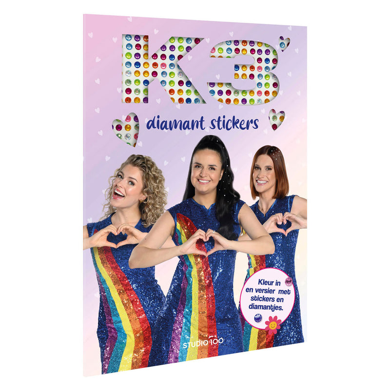 Studio 100 k3 kleurboek - diamant stickers