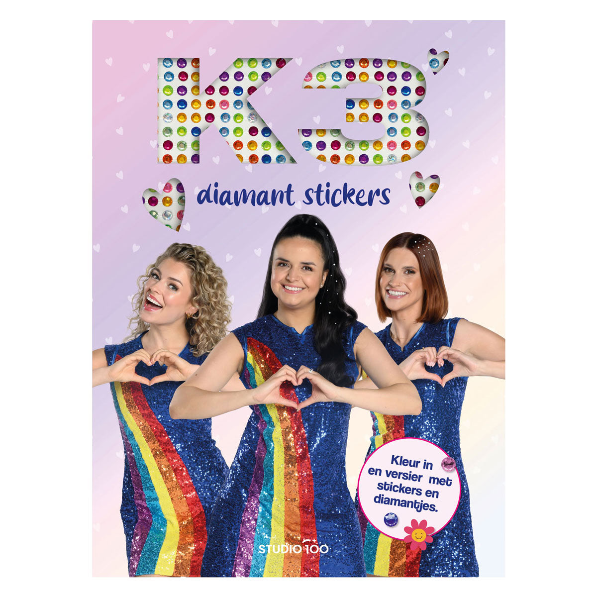 Studio 100 k3 kleurboek diamant stickers fsc mix 70% | 2 stuks
