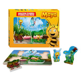 Maya de bij maya houten puzzel met dikke stukken - formaat a4 - afbeelding 3