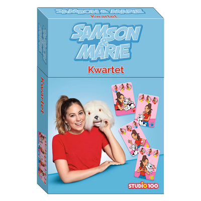 Studio 100 kwartetspel samson marie junior karton blauw rood