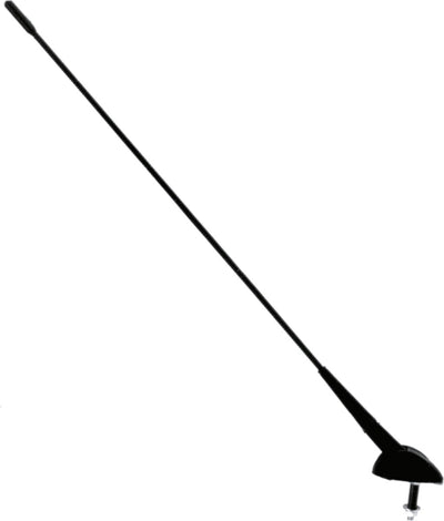 Carpoint fm am dakantenne - verstelbare hellingshoek van 0-50° - mastlengte 43cm – boorgat ø 5mm – inbouwdiepte 22mm – antennekop afmeting 47x30 mm – kabellengte 2 meter
