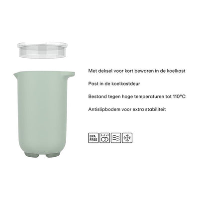 Mepal mixbeker met deksel 1l sage