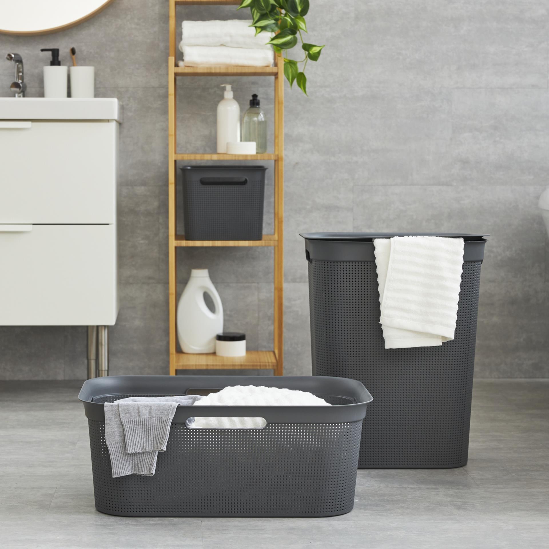 Rotho brisen wasbox 50l antraciet