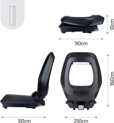 Polisport plasticos s.a. kinderzitje achter bobike one junior zwart - mik-hd