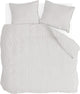 Walra dekbedovertrek crossed lines - 200x220 - 100% katoen (bci) - beige