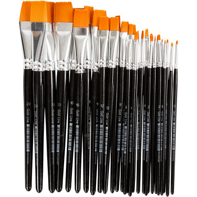 Creativ company https: www.cchobby.nl gold-line-penselen-afm-0-2-4-8-12-16-20-l-17-21-cm-b-2-22-mm-plat-30-stuk-1-doos