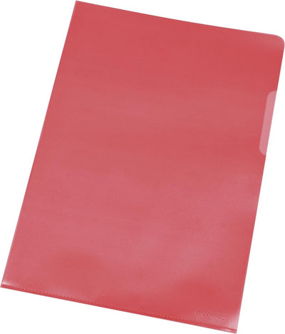 Q-connect l-map | rood | 120 micron | pak van 10 stuks