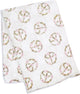Lulujo - hydrofiele doek - swaddle - bamboo - 120x120 cm - peace