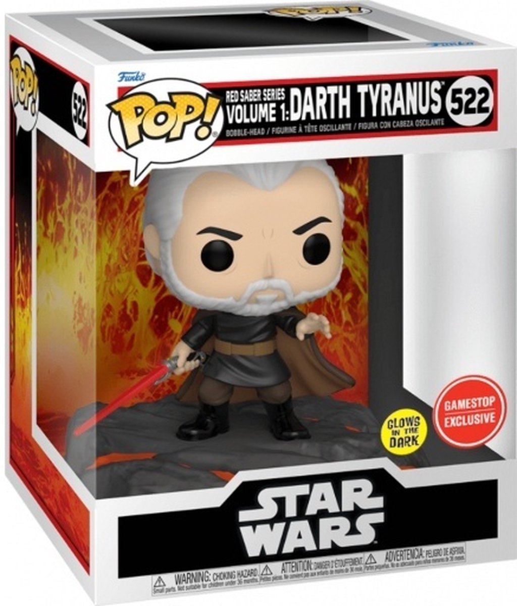 Funko pop! red saber series volume 1: darth tyranus - pop #522