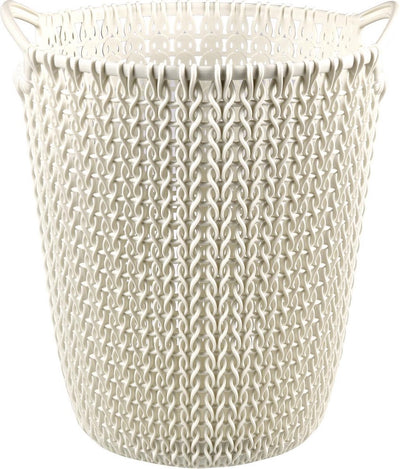 Curver knit papiermand - 7l - vintage wit