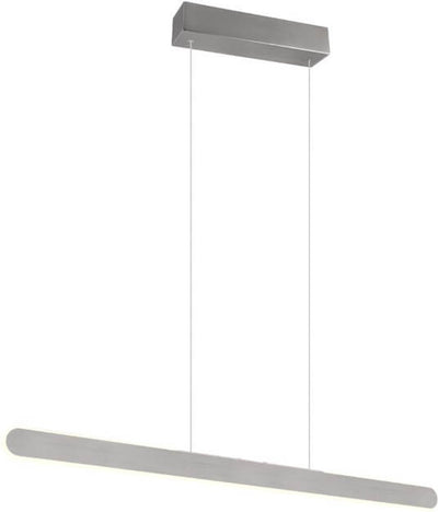 Trio helios - hanglamp - geborsteld aluminium - incl. 1x smd 28w - 4 niveaus touchschakelaar - aanpasbare lichtkleur