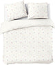 Dindi home dekbedovertrek forever spring - 200x220 - 100% katoen - wit