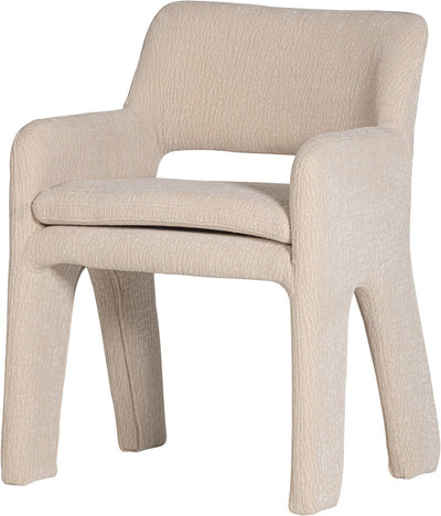 Vtwonen bigfoot eetkamerstoel - chenille - zand beige - 78x57x56 cm