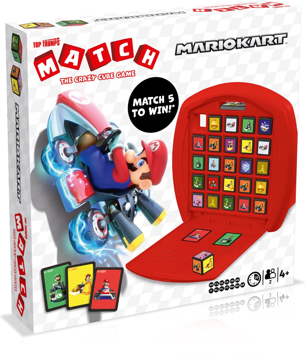 Winning moves identity games match 5 op een rij super mario kart