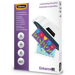 Lamineerhoezen fellowes enhance mat 80 micron a4 100 stuks
