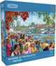Gibsons - rowing at the regatta (door steve crisp) - 1000 stukjes 68×49cm (b×h) - legpuzzel voor volwassenen