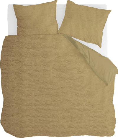 Walra dekbedovertrek basic tough - 200x220 - 100% katoen - honing mosterd