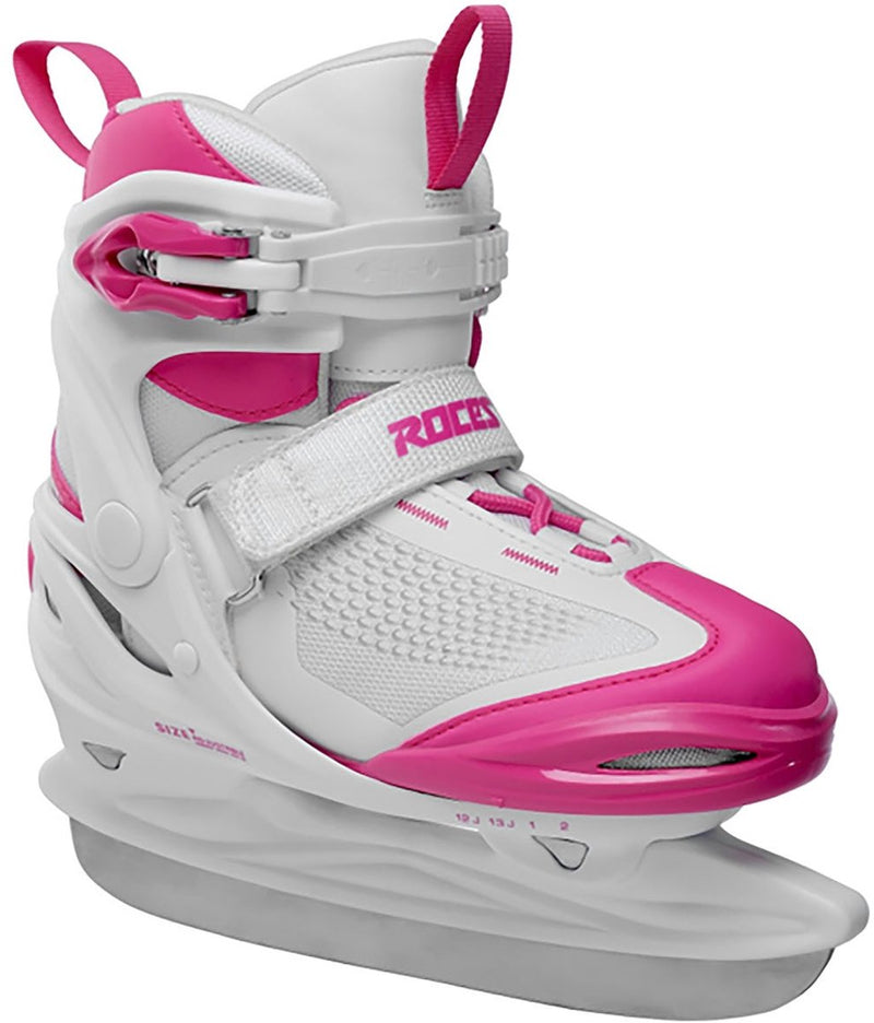 Roces - moody ice x girl verstelbare ijsschaatsen - kinderen - wit roze - 30-35