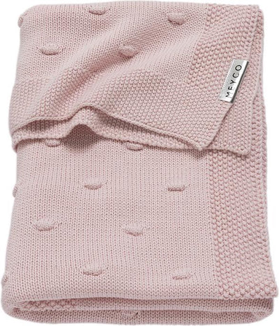 Meyco baby knots wiegdeken - pink - 75x100cm - 1.0 tog