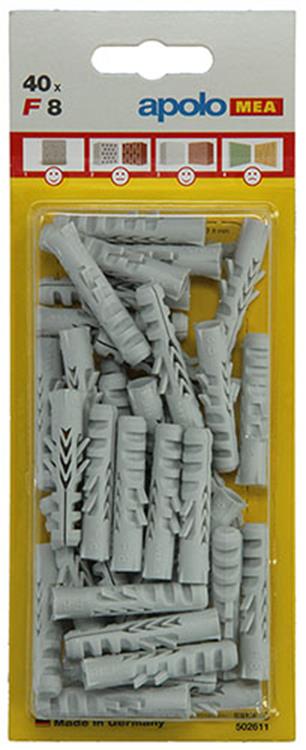 Celo 1015371 - 40 nylon pluggen f502611 8 mm | 5 stuks