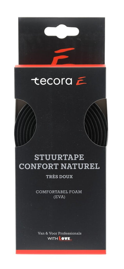Tecora  e stuurlint confort naturel, ø2,5x30mm, 1.8m, zwart