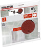 Kreator schuurpapier gipsplaat rond t.b.v. langnek velcro ø 225mm k60 set van 5 stuks (krt232004)