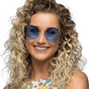 Boland partybril hippie xl blauw