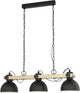 Eglo lubenham hanglamp - e27 - 90 cm - zwart bruin