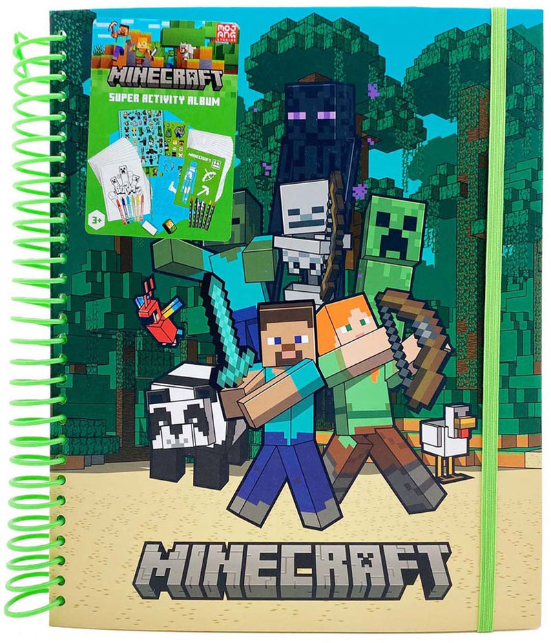 Merkloos sans marque minecraft super activiteiten album - vol teken en stickerplezier en creativiteit - verhoogd de creativiteit van de kind!