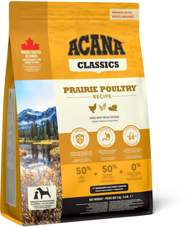 Acana hondenvoer - prairie poultry 2kg - rijk aan eiwitten, hoge verteerbaarheid