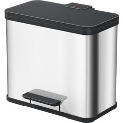 Hailo öko duo plus l prullenbak - 17l + 9l - rvs