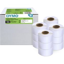Adresetiketten dymo standaard 99010 mat wit
