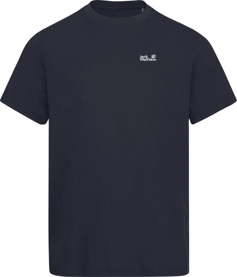 Jack wolfskin essential t m heren outdoorshirt-dark navy