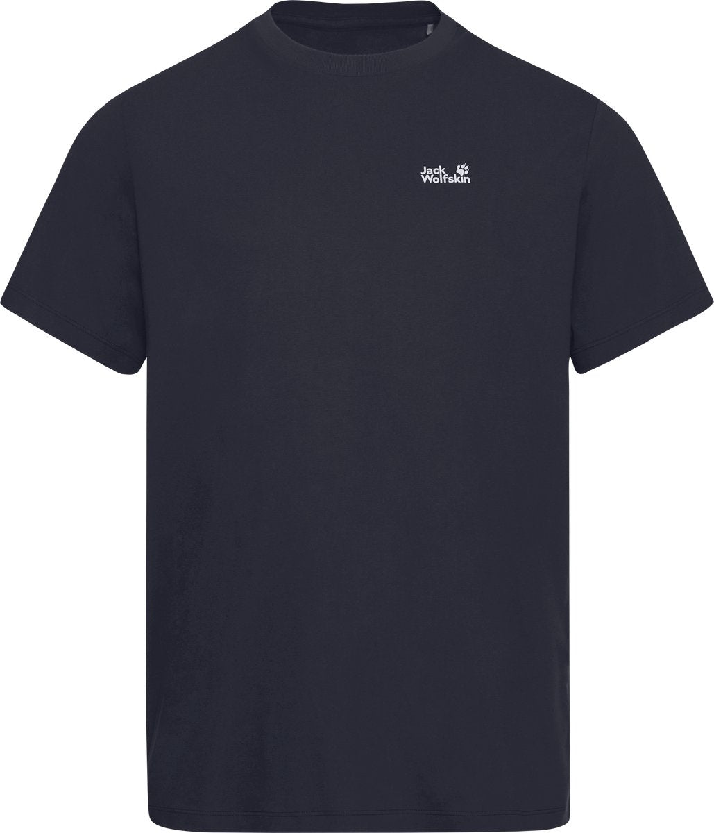 Jack wolfskin essential t m heren outdoorshirt-dark navy