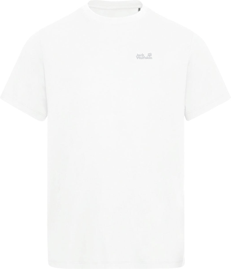 Jack wolfskin essential t m heren outdoorshirt-stark white