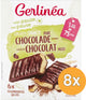 Gerlinea gerlinéa - tussendoortje - crusty snack - pure chocolade - 8 x 102 gr
