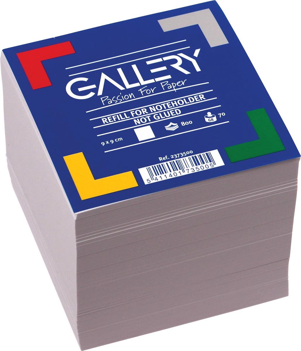 Gallery vulling memokubus | ft 9 x 9 cm | 800 blaadjes